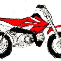 Dirt Bike Drawing Hand drawn Sketch