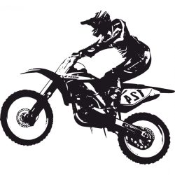 Dirt Bike Drawing Intricate Artwork