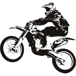 Dirt Bike Drawing Modern Sketch