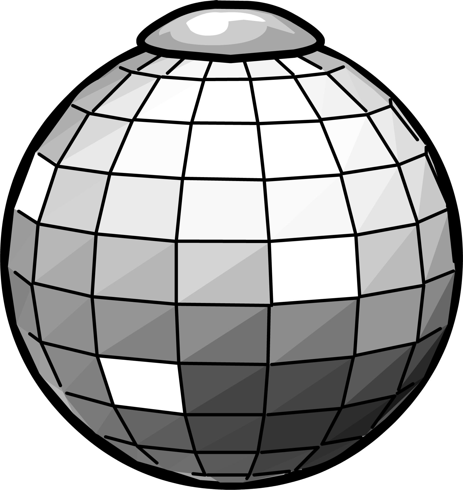 Disco Ball Drawing Realistic Sketch