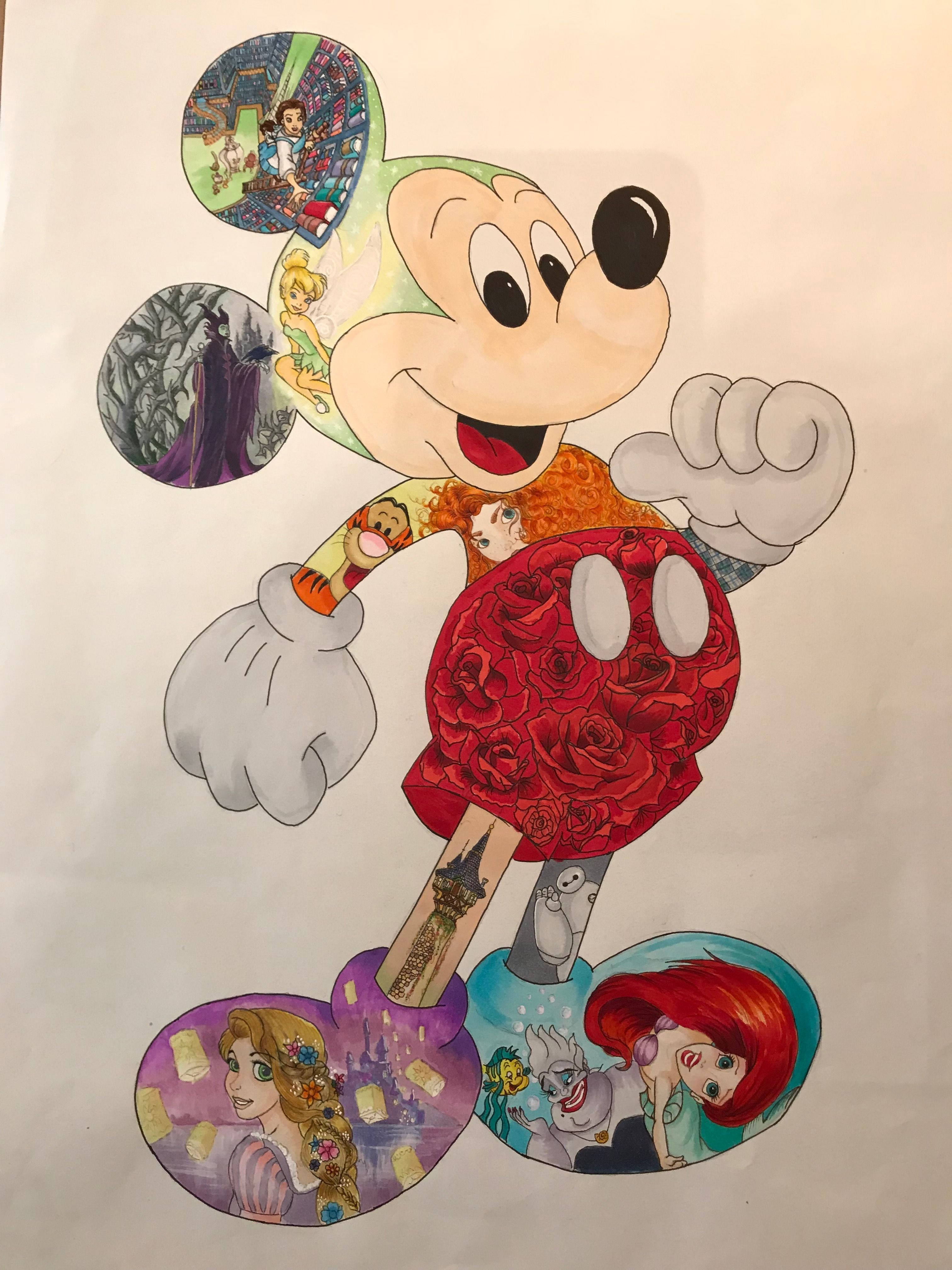 Disney Cartoon Drawing Art