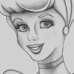 Disney Cartoon Drawing Detailed Sketch