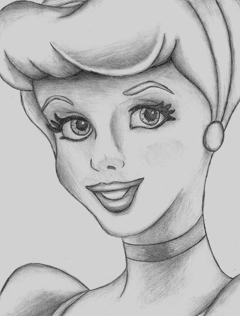 Disney Cartoon Drawing Detailed Sketch