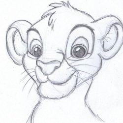 Disney Characters Drawing Modern Sketch