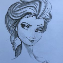 Disney Elsa of Arendelle Drawing Art