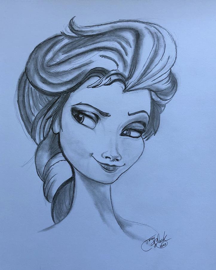 Disney Elsa of Arendelle Drawing Art