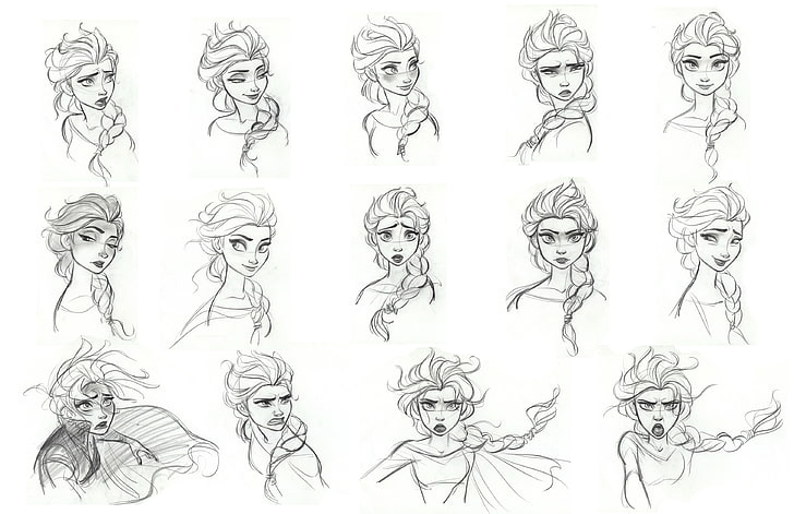 Disney Elsa of Arendelle Drawing Artistic Sketching