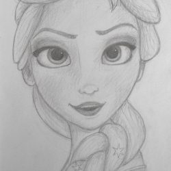 Disney Elsa of Arendelle Drawing Fine Art