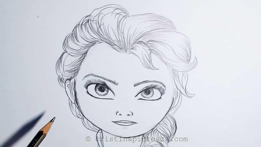 Disney Elsa of Arendelle Drawing Hand drawn Sketch