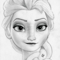 Disney Elsa of Arendelle Drawing Stunning Sketch