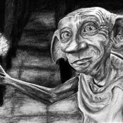 Dobby Drawing Detailed Sketch