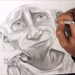 Dobby Drawing Realistic Sketch