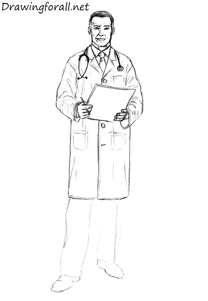 Doctor Drawing Artistic Sketching