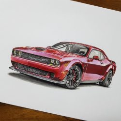 Dodge Drawing Amazing Sketch