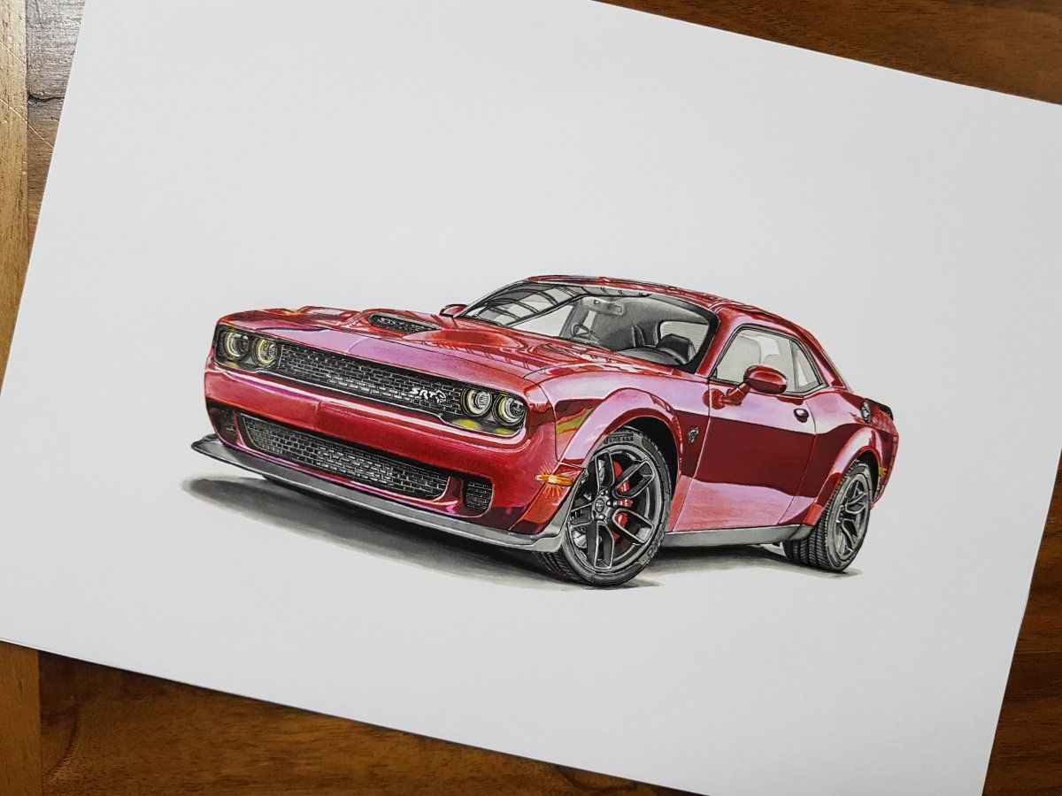 Dodge Drawing Amazing Sketch