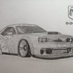 Dodge Drawing Sketch