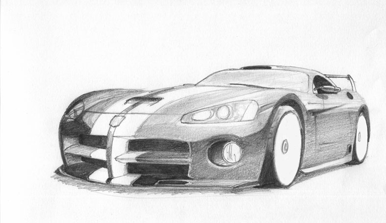 Dodge Drawing Stunning Sketch