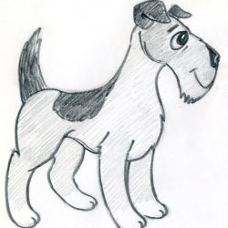 Dog Cartoon Drawing Hand drawn Sketch