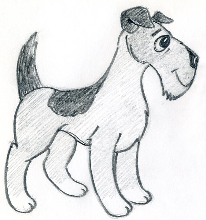 Dog Cartoon Drawing Hand drawn Sketch