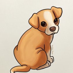 Dog Cartoon Drawing Intricate Artwork