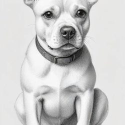 Dog Pencil Drawing Art Sketch Image