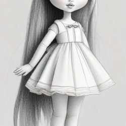 Doll Drawing Art Sketch Image