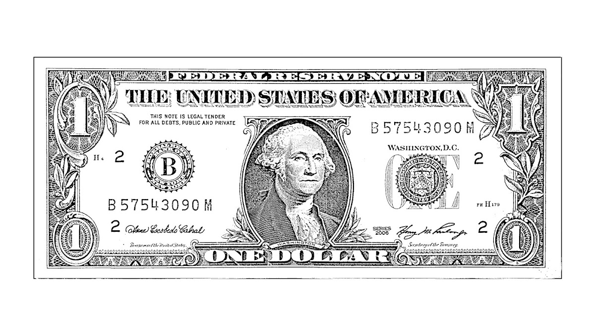 Dollar Bill Drawing Realistic Sketch