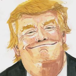 Donald Trump Drawing Artistic Sketching