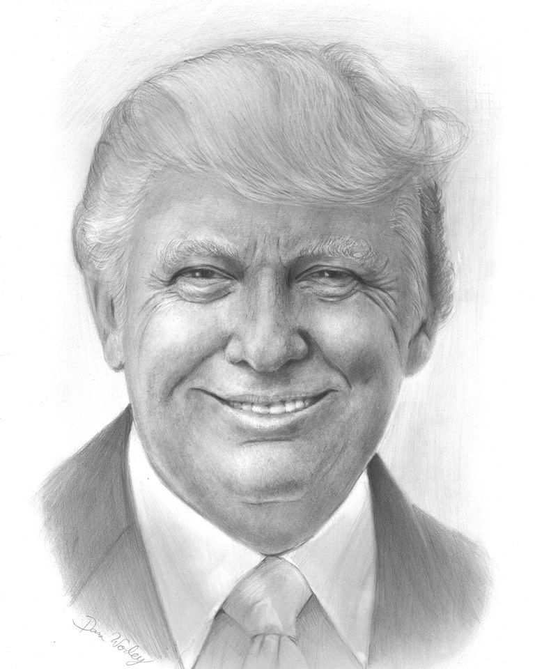 Donald Trump Drawing Beautiful Artwork