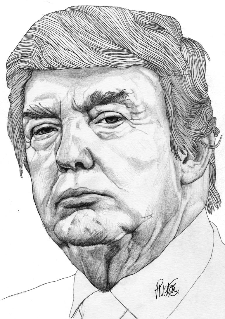 Donald Trump Drawing Creative Style