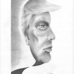 Donald Trump Drawing Detailed Sketch