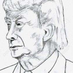 Donald Trump Drawing Hand drawn