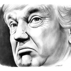 Donald Trump Drawing Modern Sketch