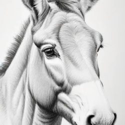 Donkey Drawing Sketch Picture