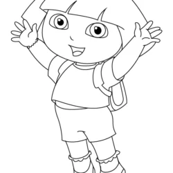 Dora Drawing Amazing Sketch