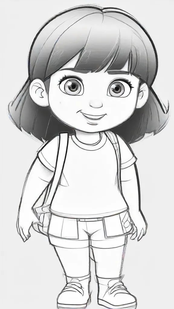 Dora Drawing Art Sketch Image