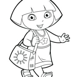 Dora Drawing Professional Artwork