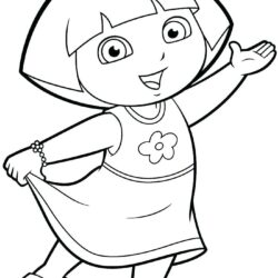 Dora Drawing Realistic Sketch