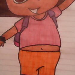 Dora Drawing Sketch