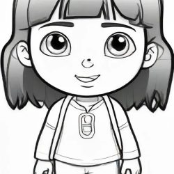 Dora Drawing Sketch Photo