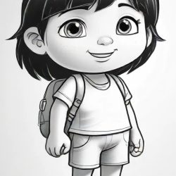 Dora Drawing Sketch Picture