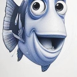 Dory Drawing Sketch Image