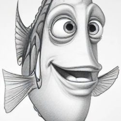 Dory Drawing Sketch Photo