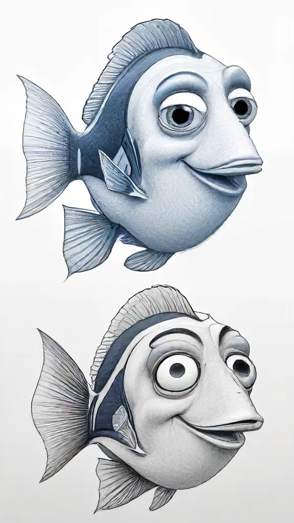 Dory Drawing Sketch Picture