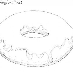 Doughnut Drawing Hand drawn Sketch