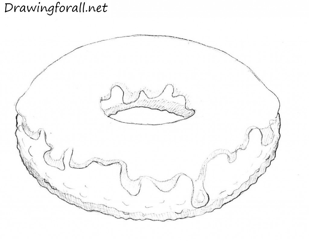 Doughnut Drawing Hand drawn Sketch