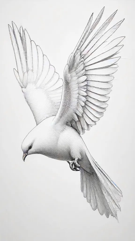 Dove Drawing Sketch Photo
