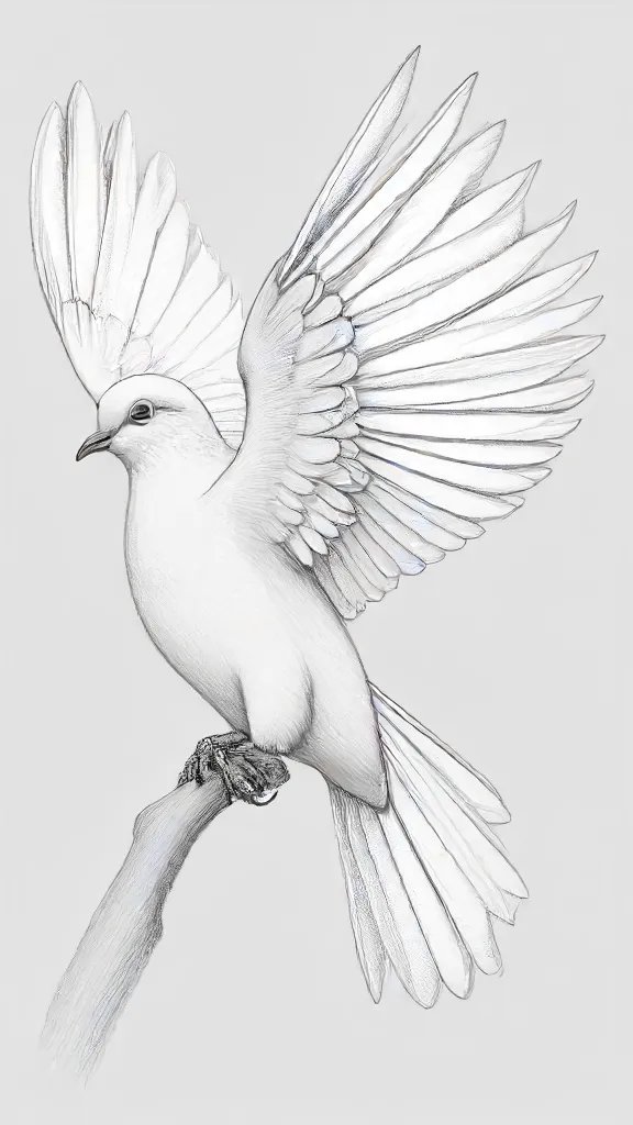 Dove Drawing Sketch Picture