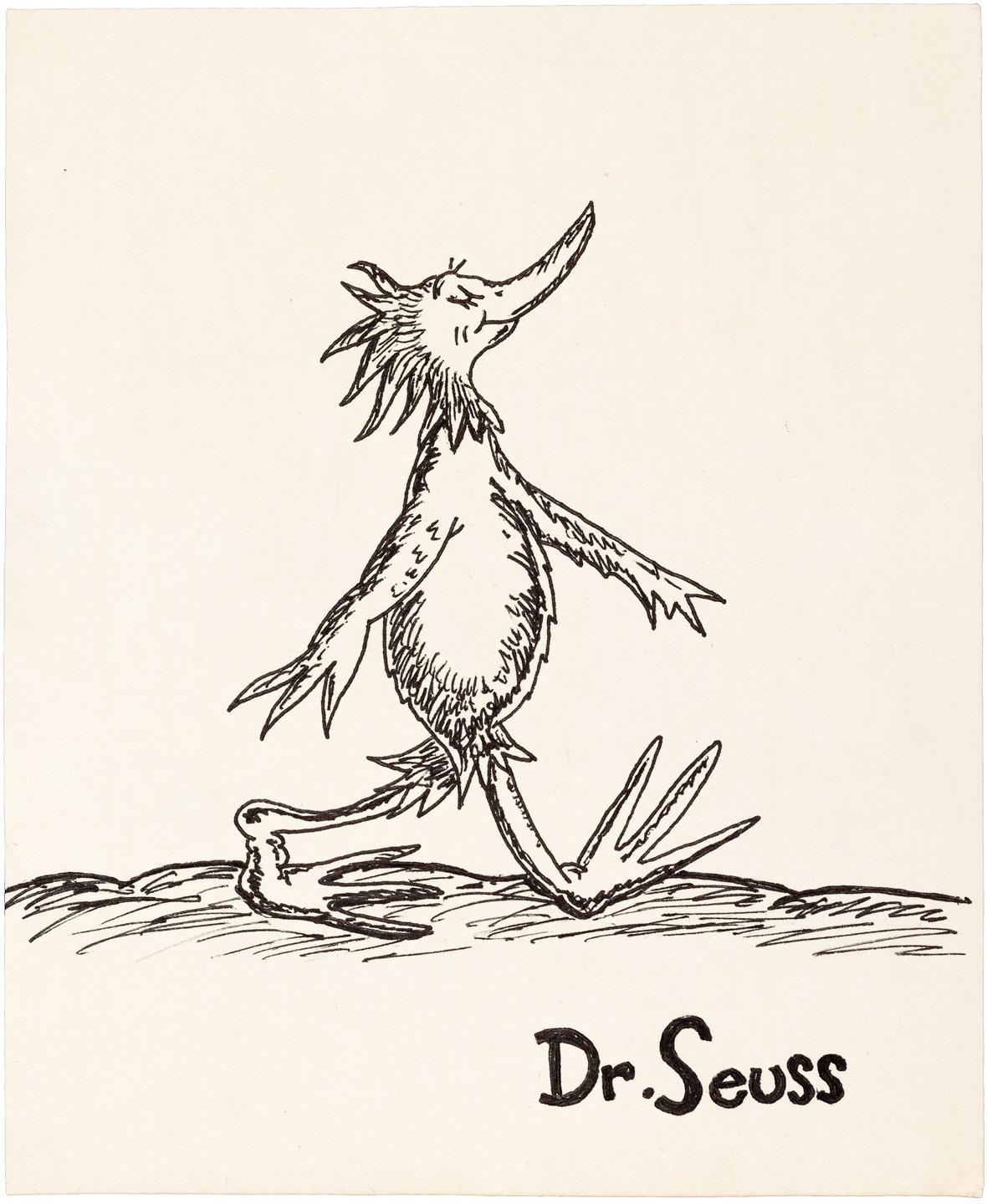 Dr Seuss Drawing Artistic Sketching