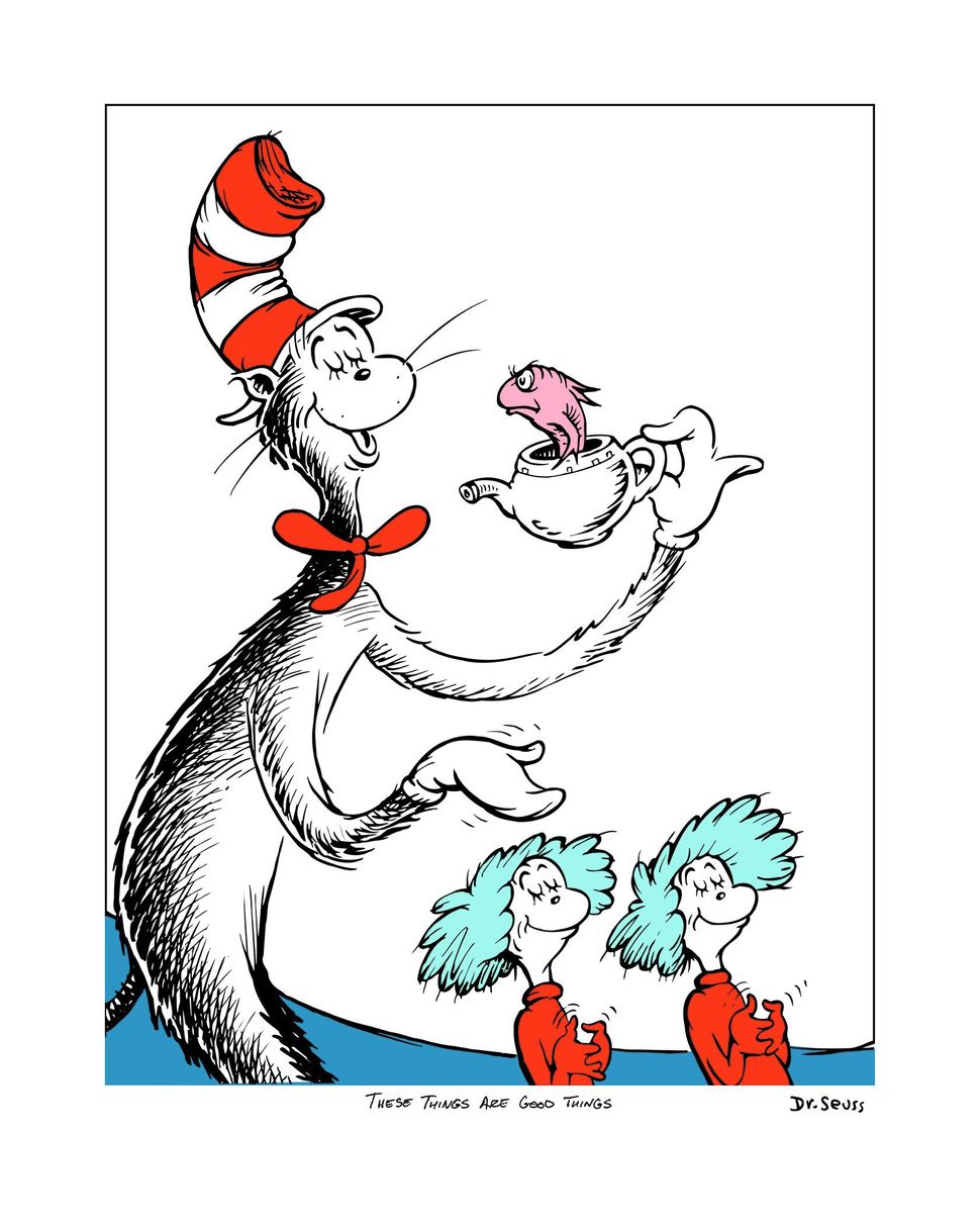 Dr Seuss Drawing Intricate Artwork